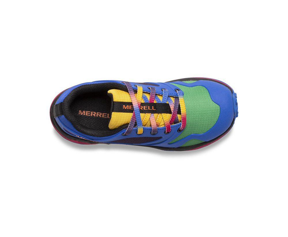 Buty Sportowe Merrell Dziecięce Niebieskie/Zielone - Altalight Niskie Print - 905268-SXL